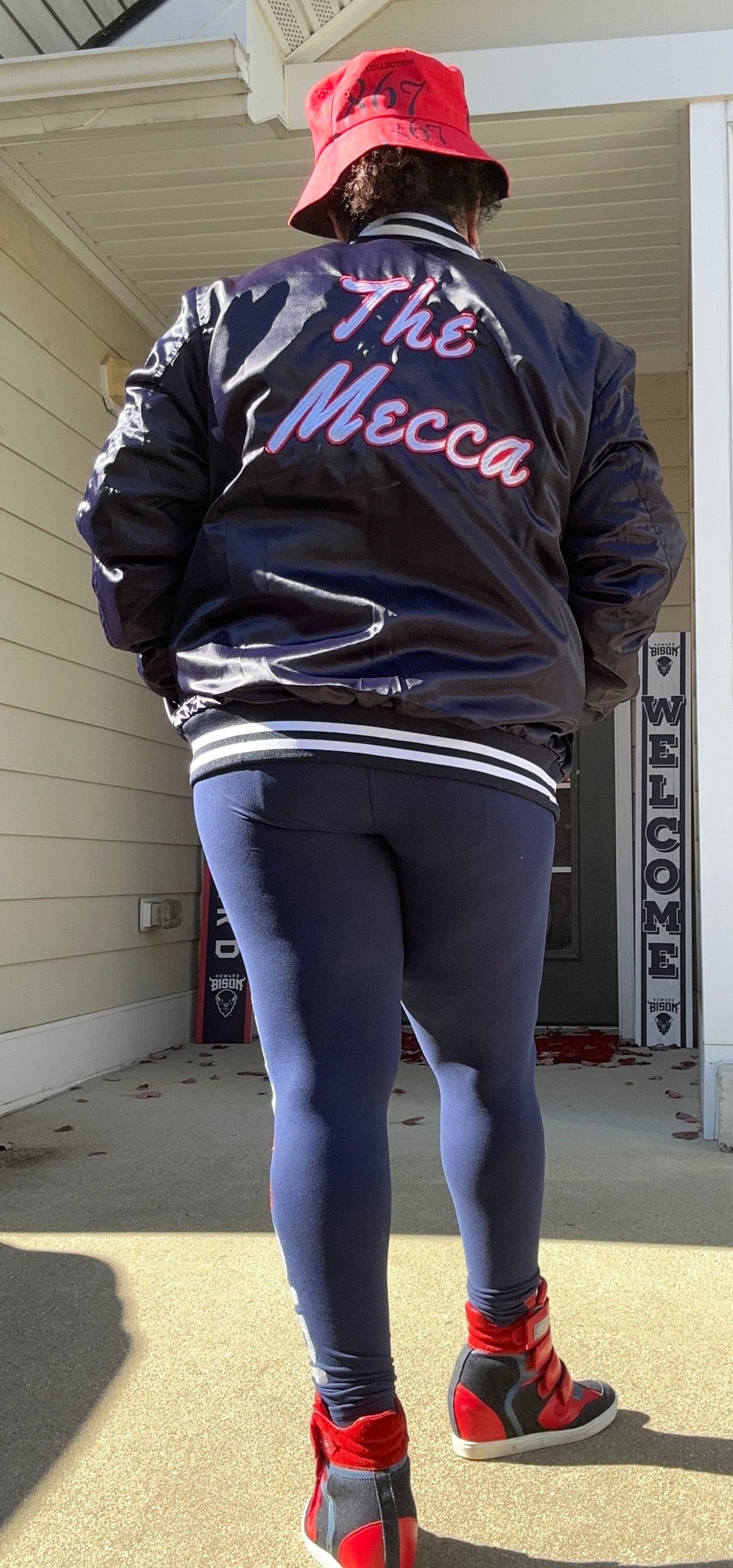 HU Letterman Satin Jacket