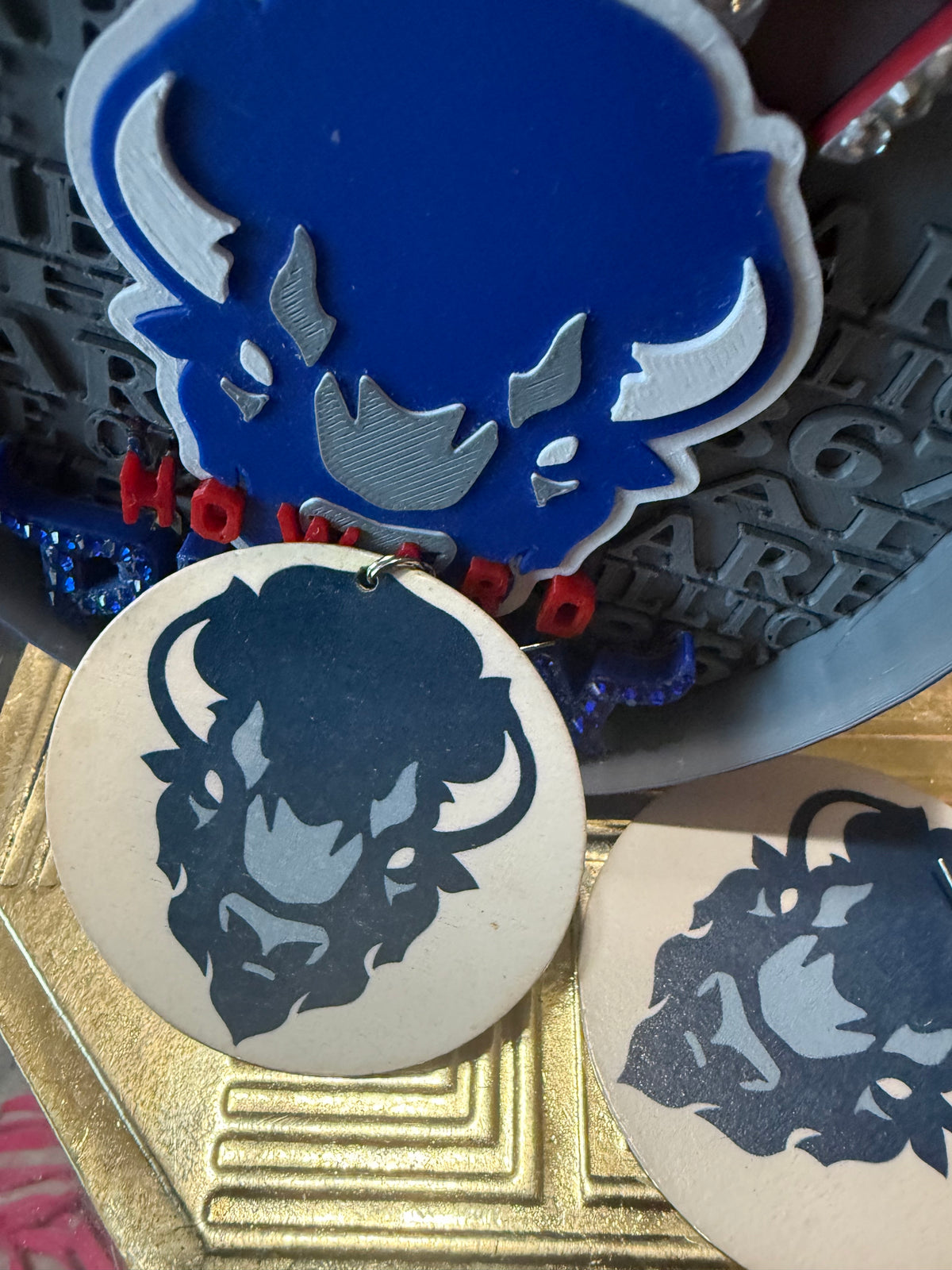 Bison Earrings