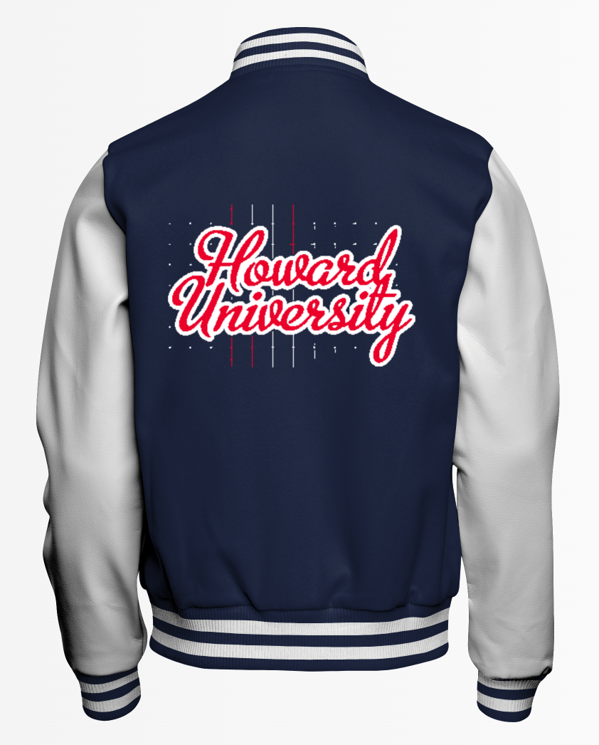 Howard Letterman Wool Jacket with Leather Sleeves - Class of 2014