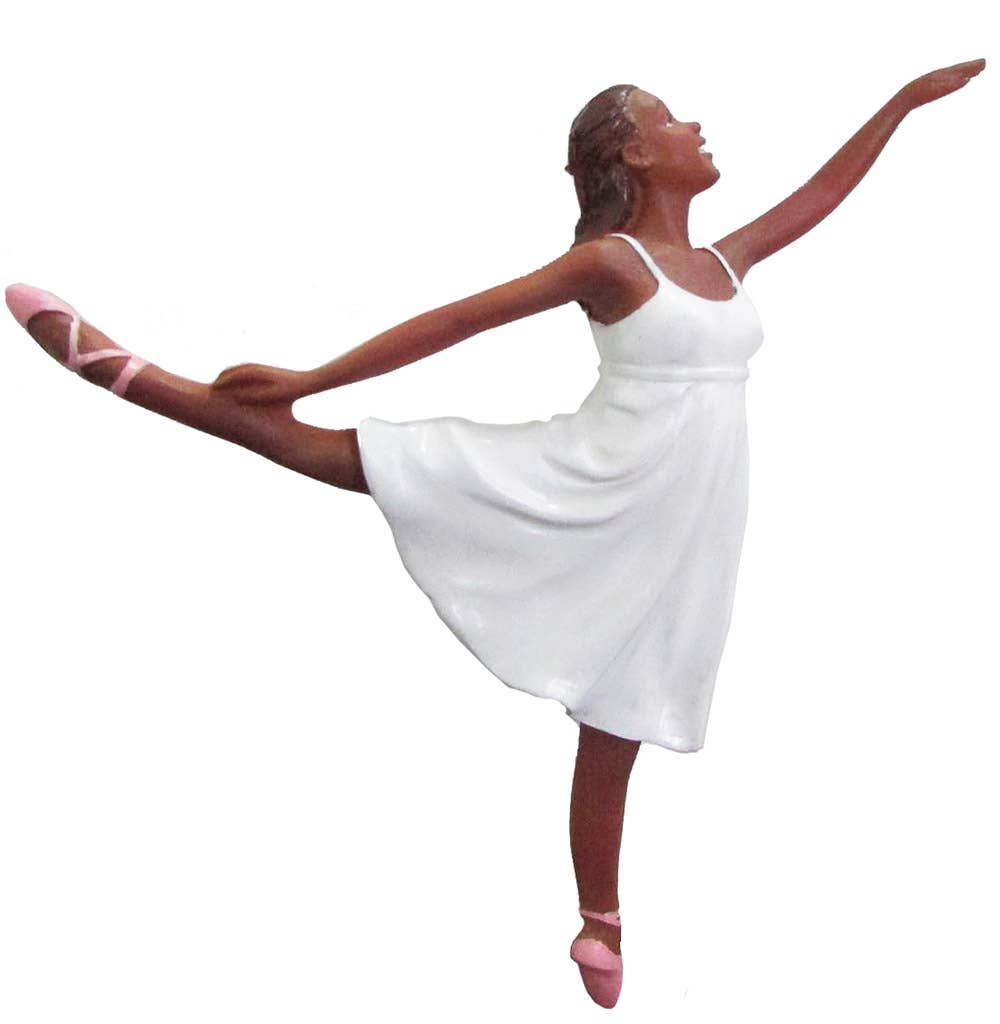 African American Romantic Ballerina Ornament