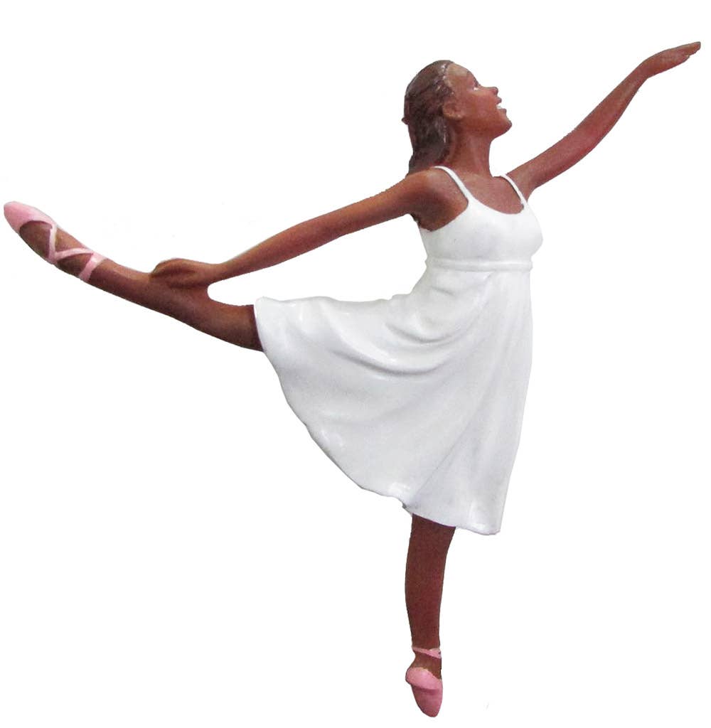African American Romantic Ballerina Ornament
