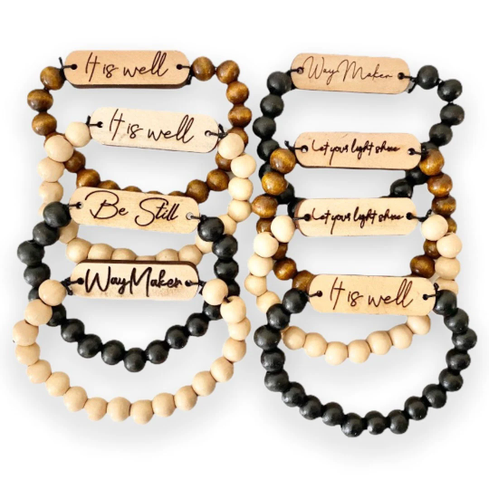 Christian Bracelet | Faith Based Jewelry | Bible Verse Beads