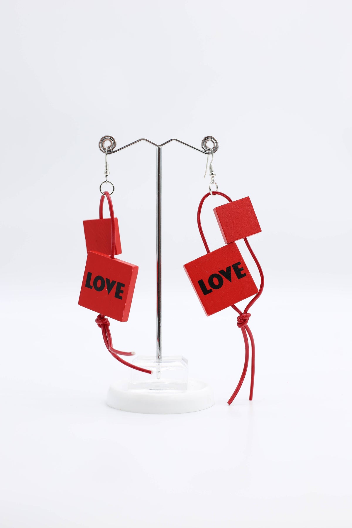 Leatherette LOVE &amp; HOPE Earrings