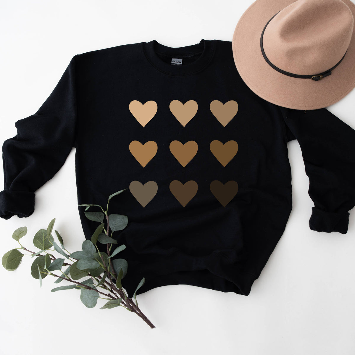 CLEARANCE: Melanin Hearts Sweatshirt