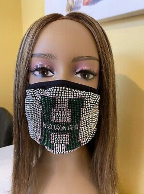 CLEARANCE: HU Bling Green Face Mask
