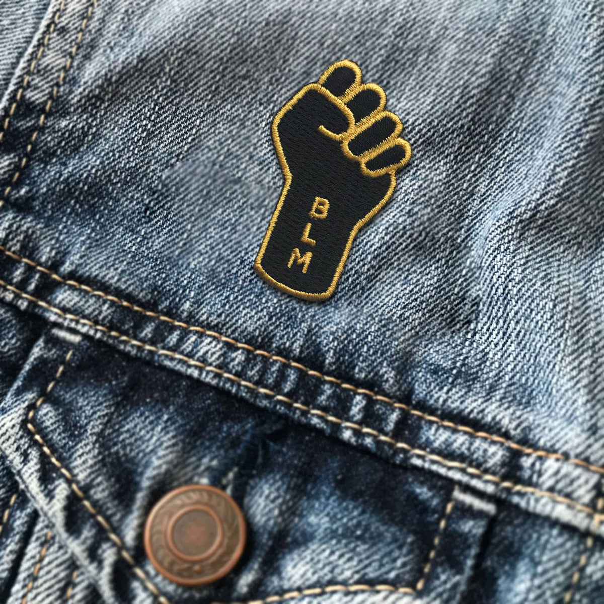 Black Lives Matter Resist Raised Fist BLM Pin