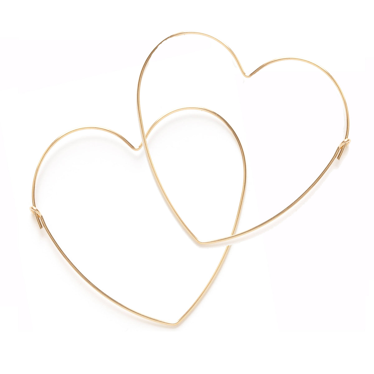 CLEARANCE: Big Heart Hoop Earrings