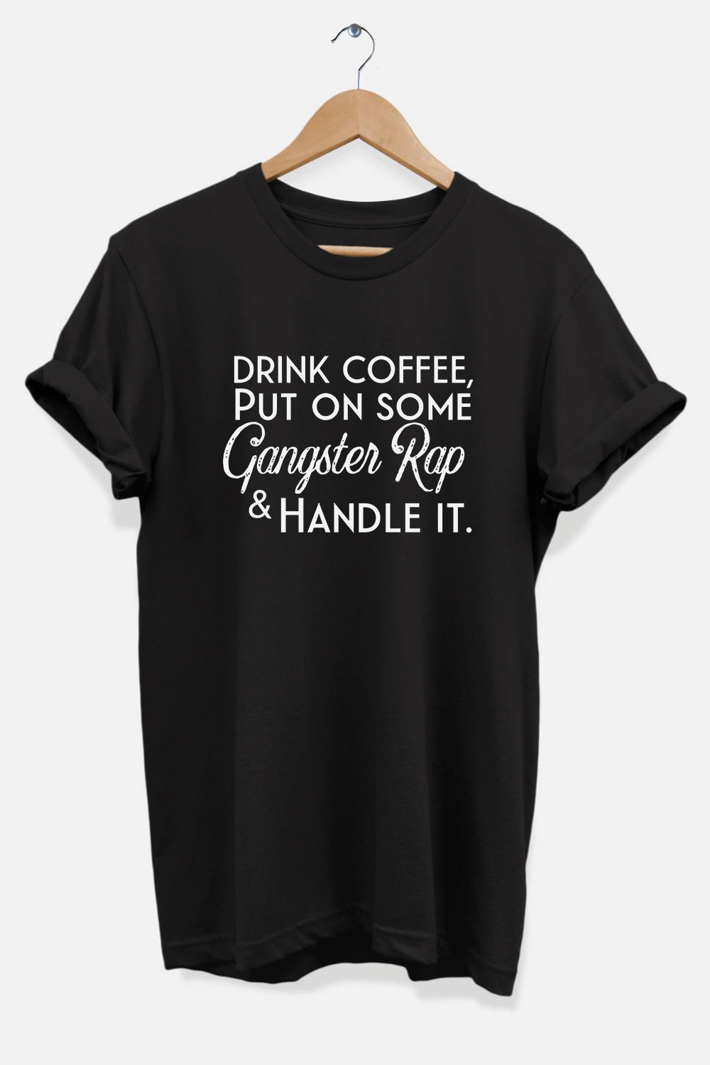 CLEARANCE: Coffee and Gangster Rap T-Shirt
