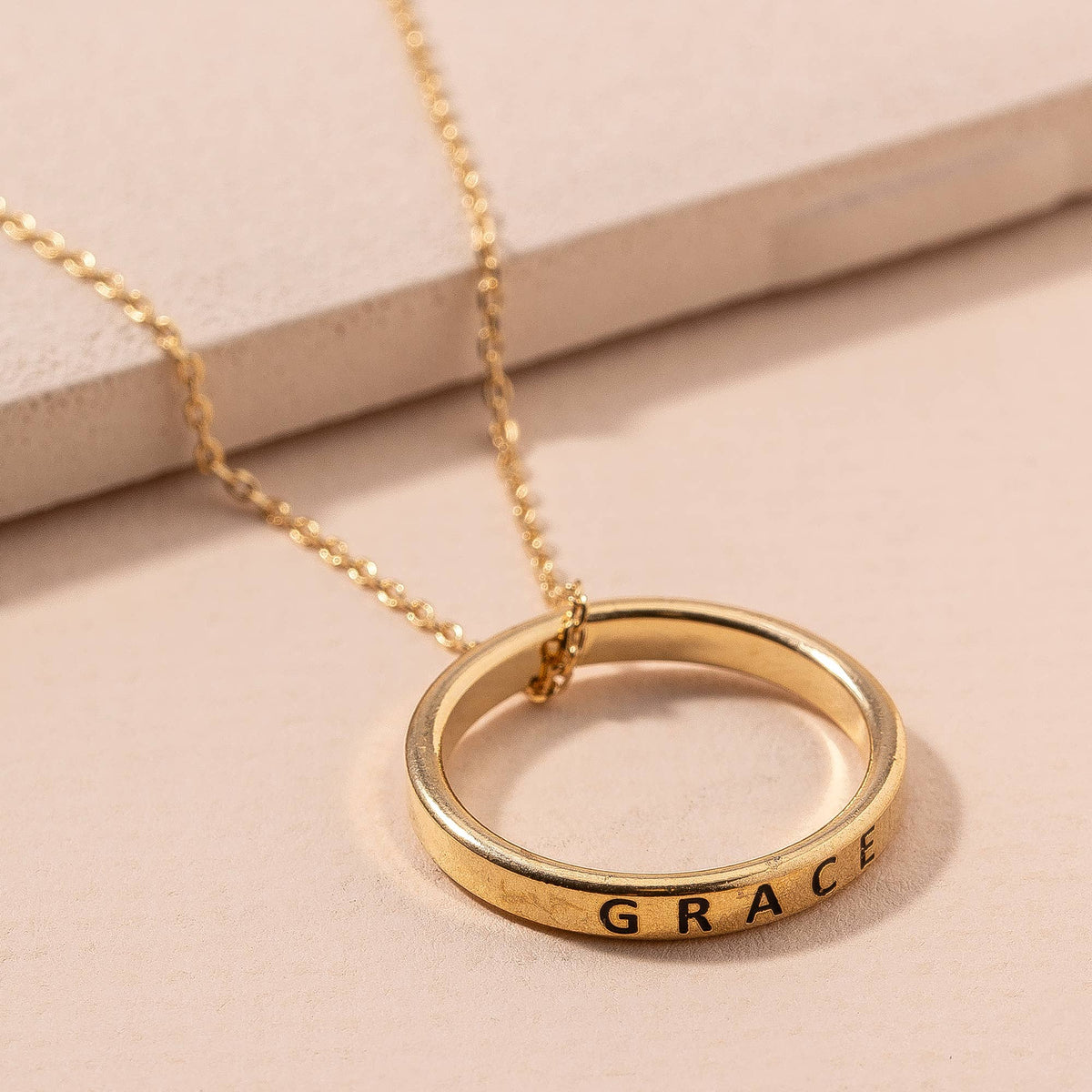Grace Circle Pendant Necklace