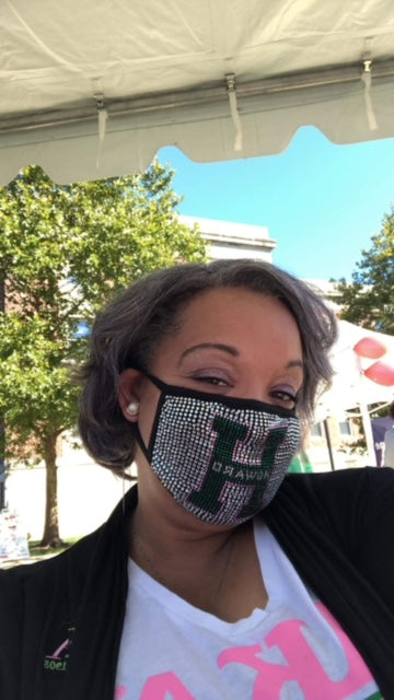 CLEARANCE: HU Bling Green Face Mask