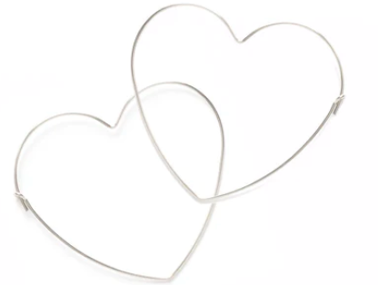 CLEARANCE: Big Heart Hoop Earrings